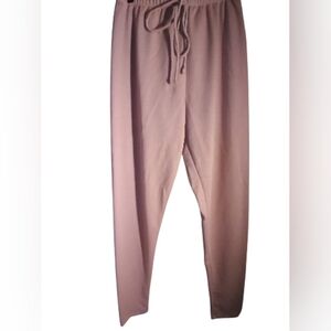 Fashion Nova Womens Beige Drawstring Lounging Pants Size XL Casual Lagonlook